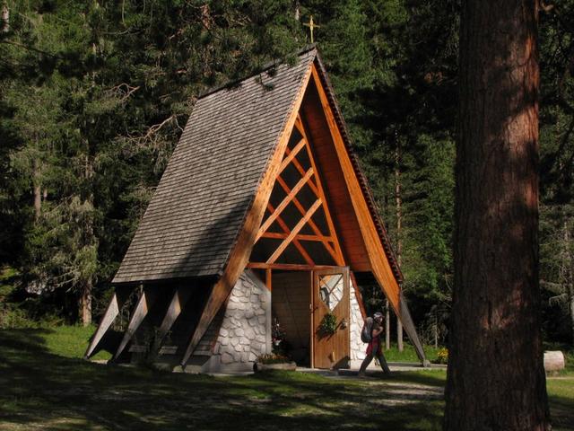Uma capela alpina.